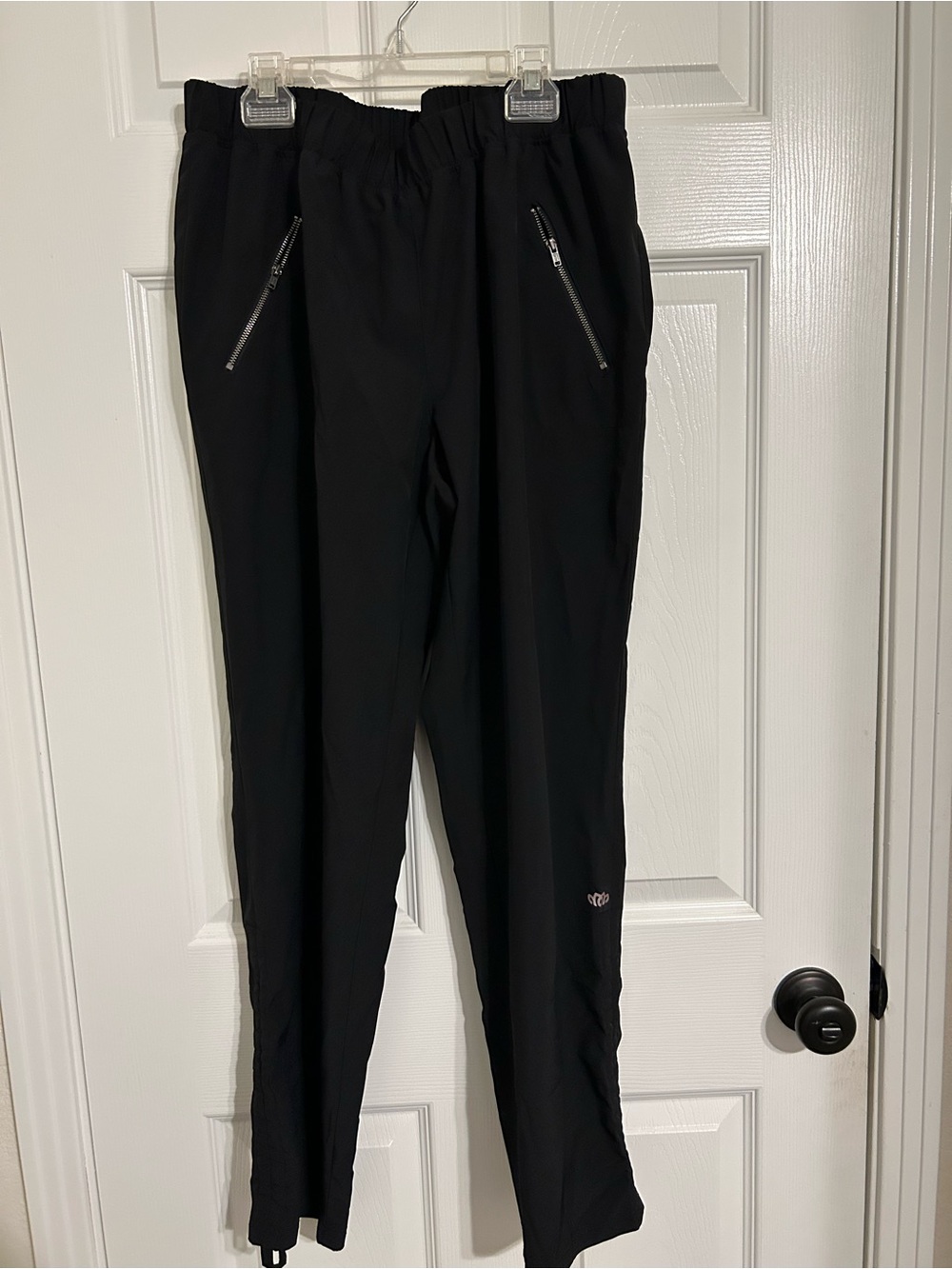Maurices‎ inMotion Womens Black Ruched Hem Active Jogger Pants Large
